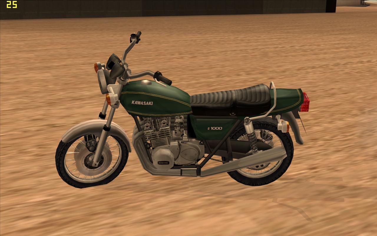 Moto Kawasaki Z1000A1 para GTA San Andreas Site do GTA